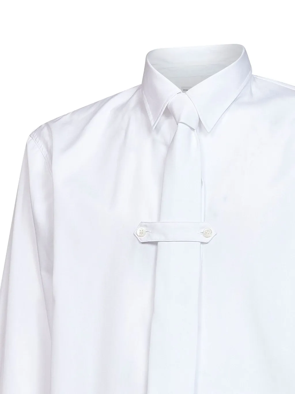 Dries Van Noten Detachable Tie Shirt