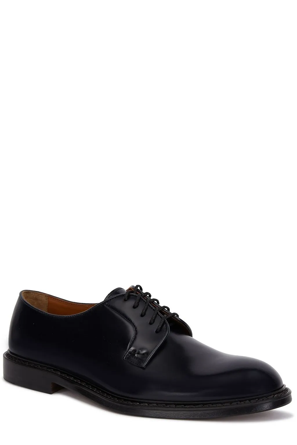Doucal's Almond Toe Lace-Up Derby Shoes