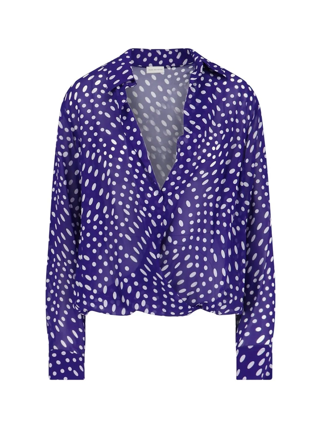 Dries Van Noten Long-Sleeved Polka Dot Printed Shirt