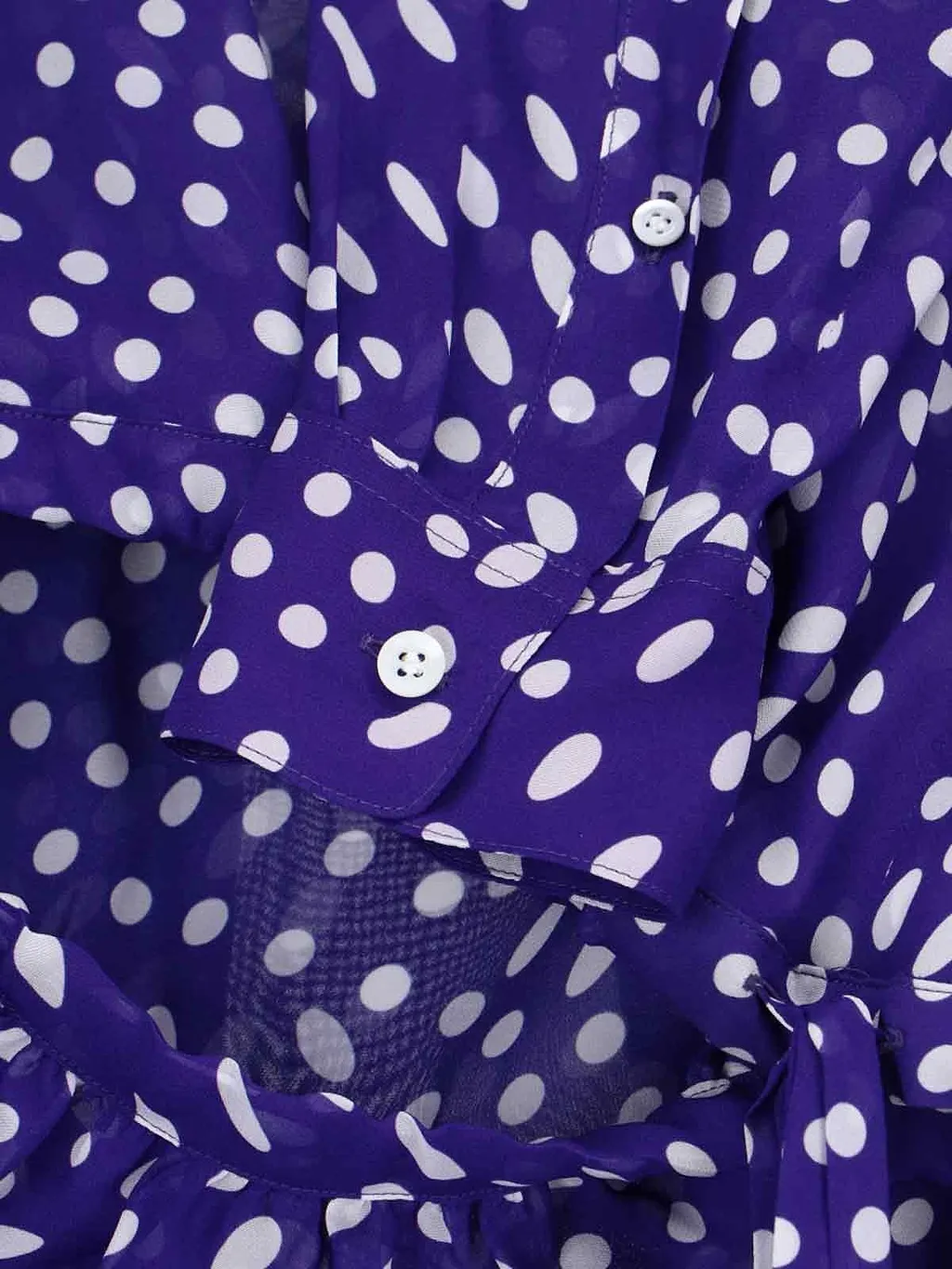Dries Van Noten Long-Sleeved Polka Dot Printed Shirt