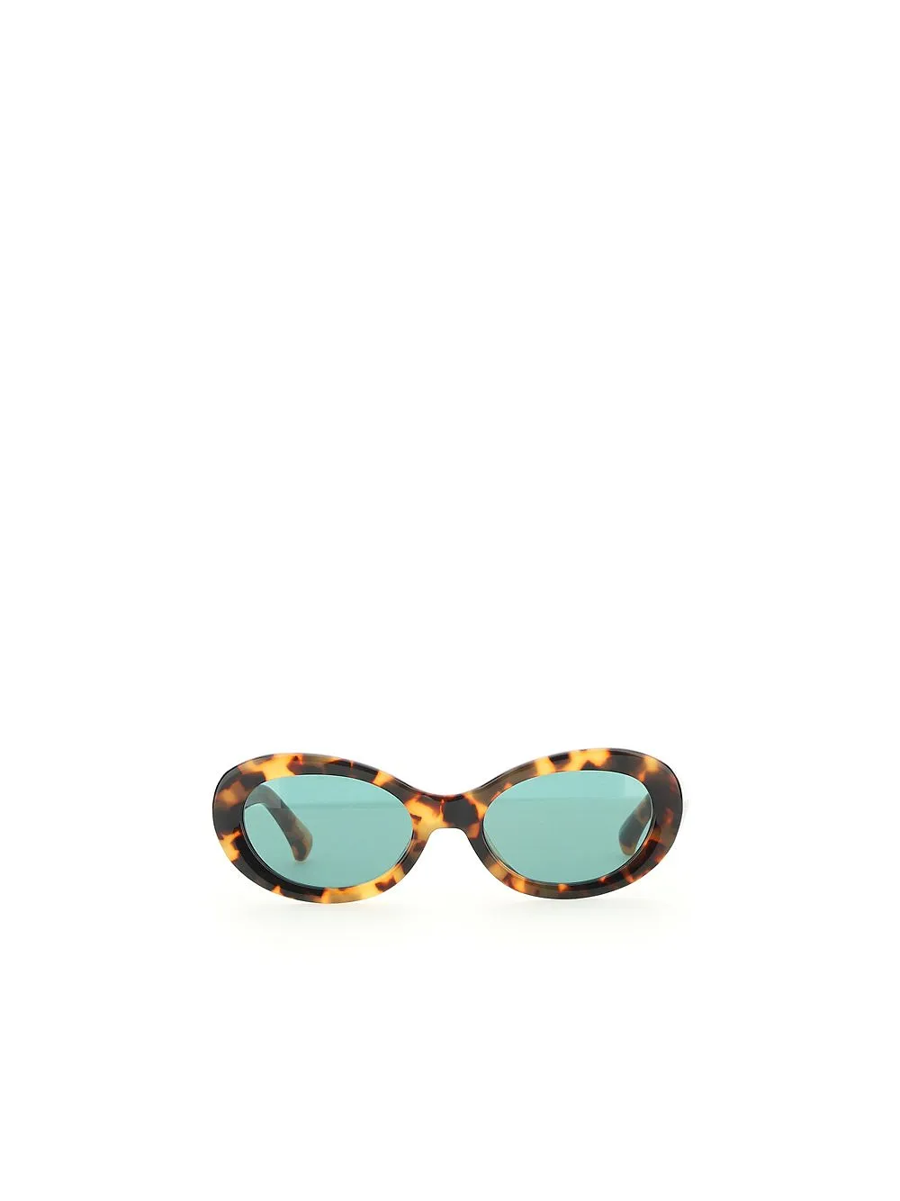Dries Van Noten Oval Frame Tinted Sunglasses