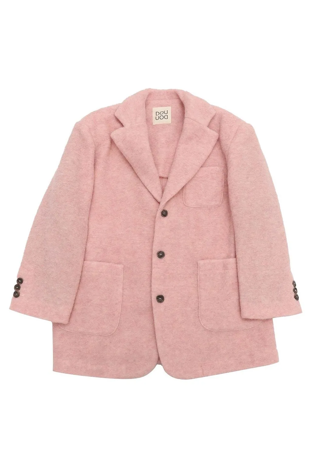 Douuod Kids Textured Finish Single Breasted Jacket