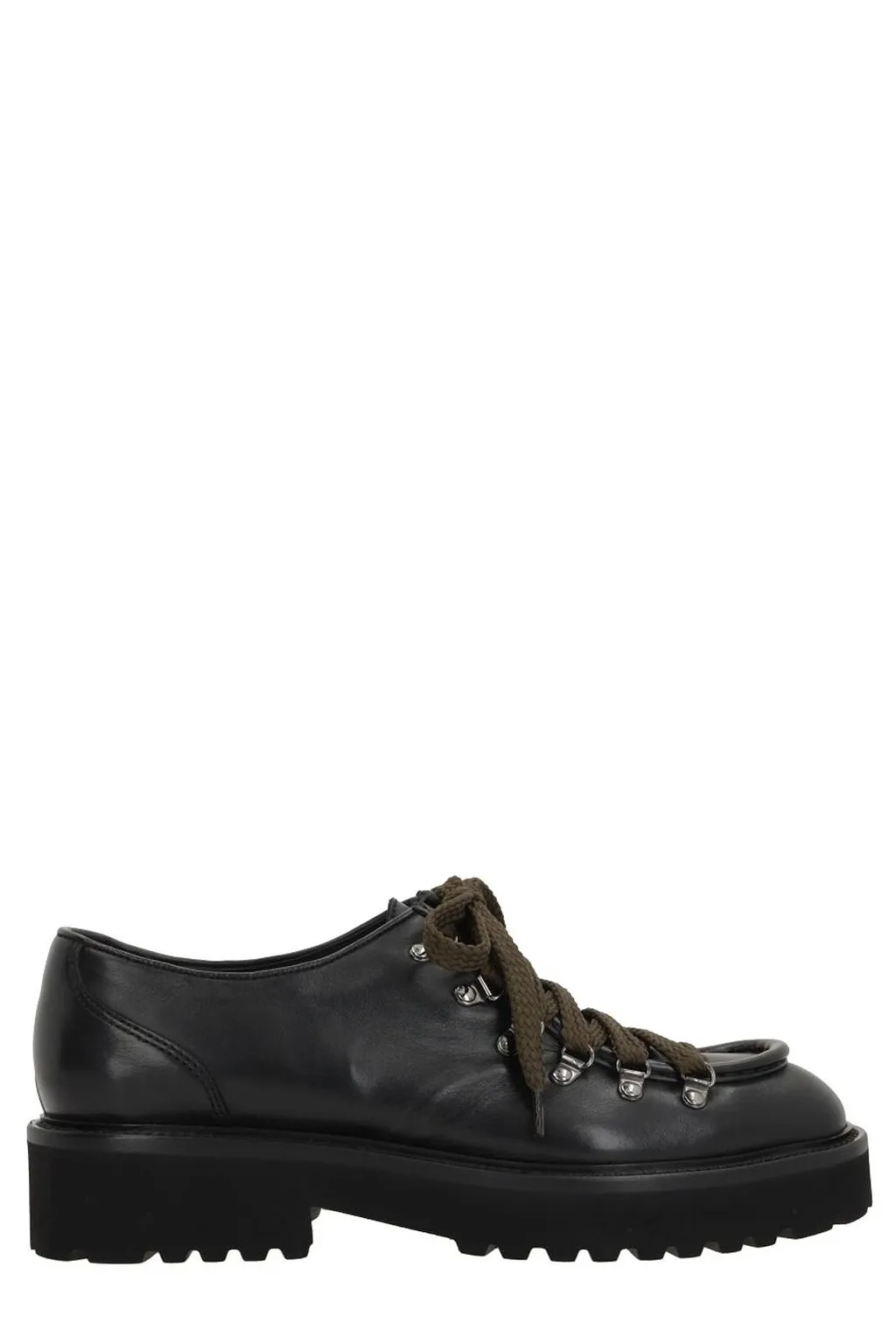 Doucal's Round Toe Lace-Up Shoes
