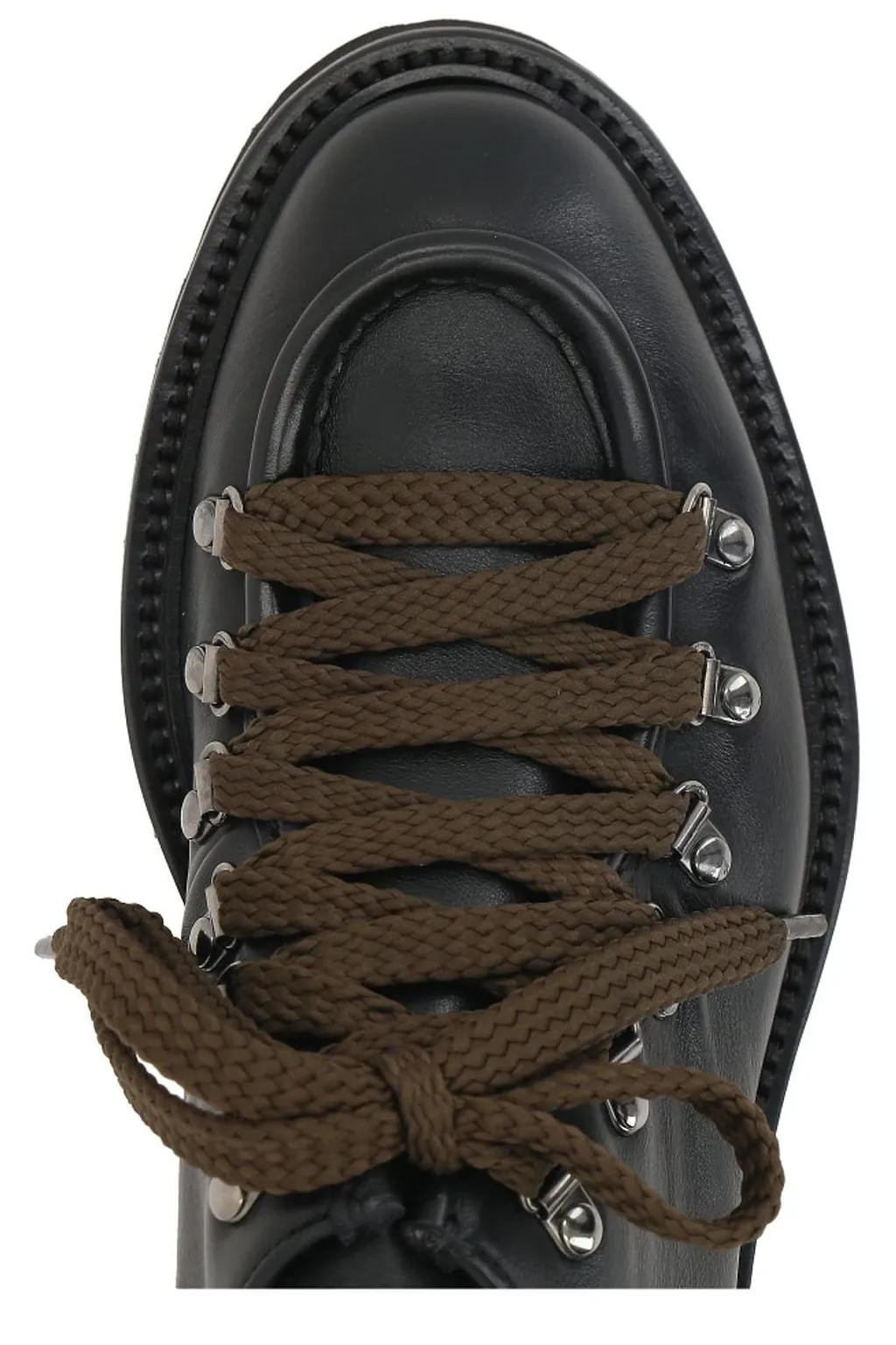 Doucal's Round Toe Lace-Up Shoes