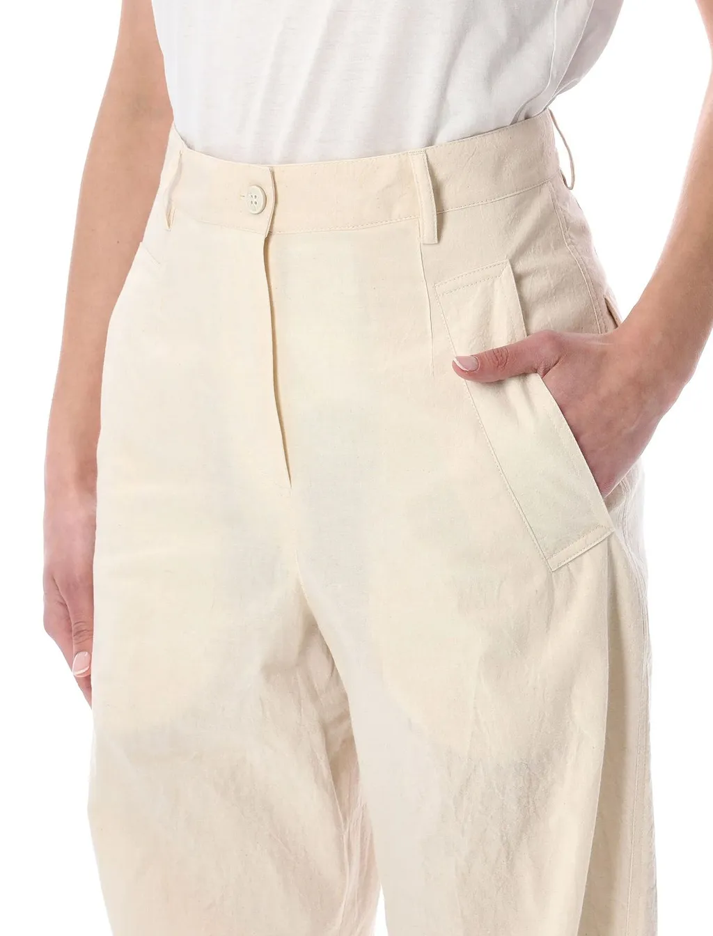 Dries Van Noten Pincks High-Waist Pants