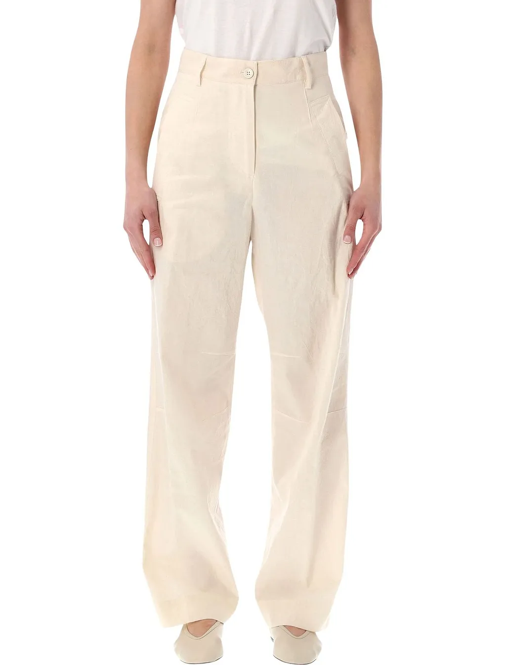 Dries Van Noten Pincks High-Waist Pants