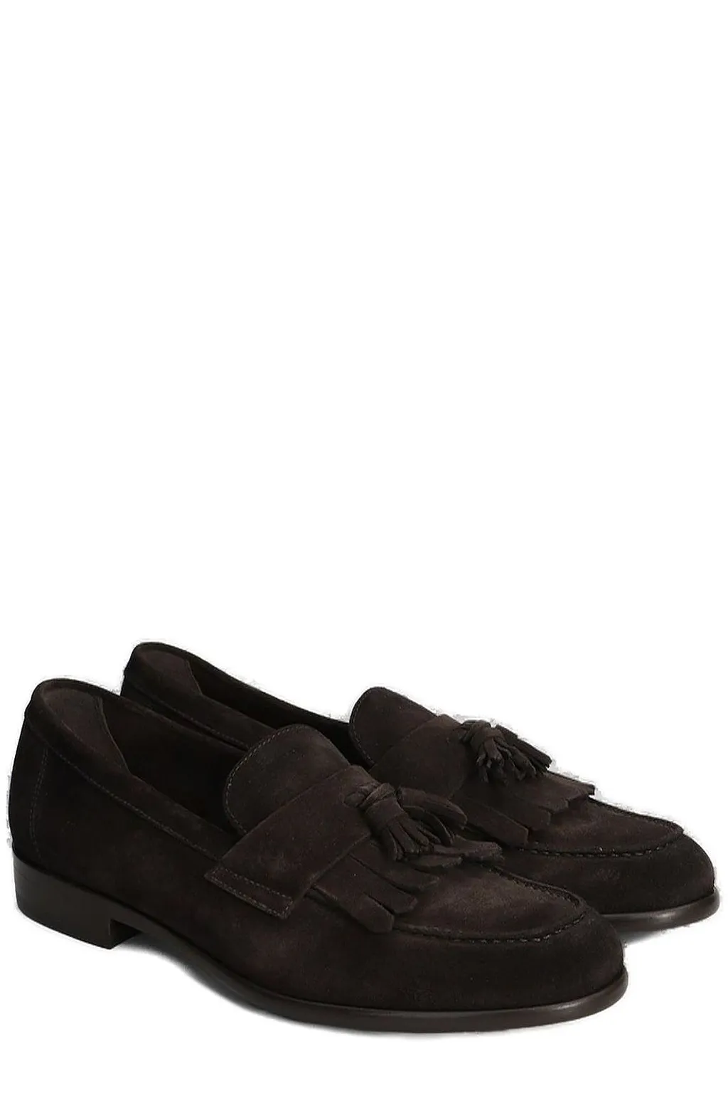 Doucal's Tassel Detailed Fringed Loafers