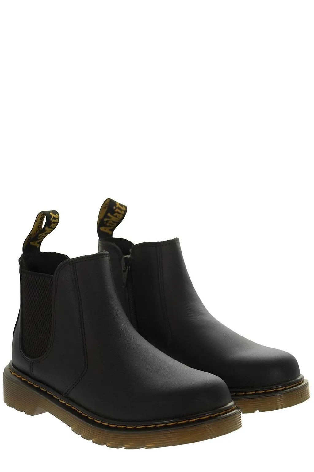 Dr. Martens Kids Round Toe Chelsea Boots