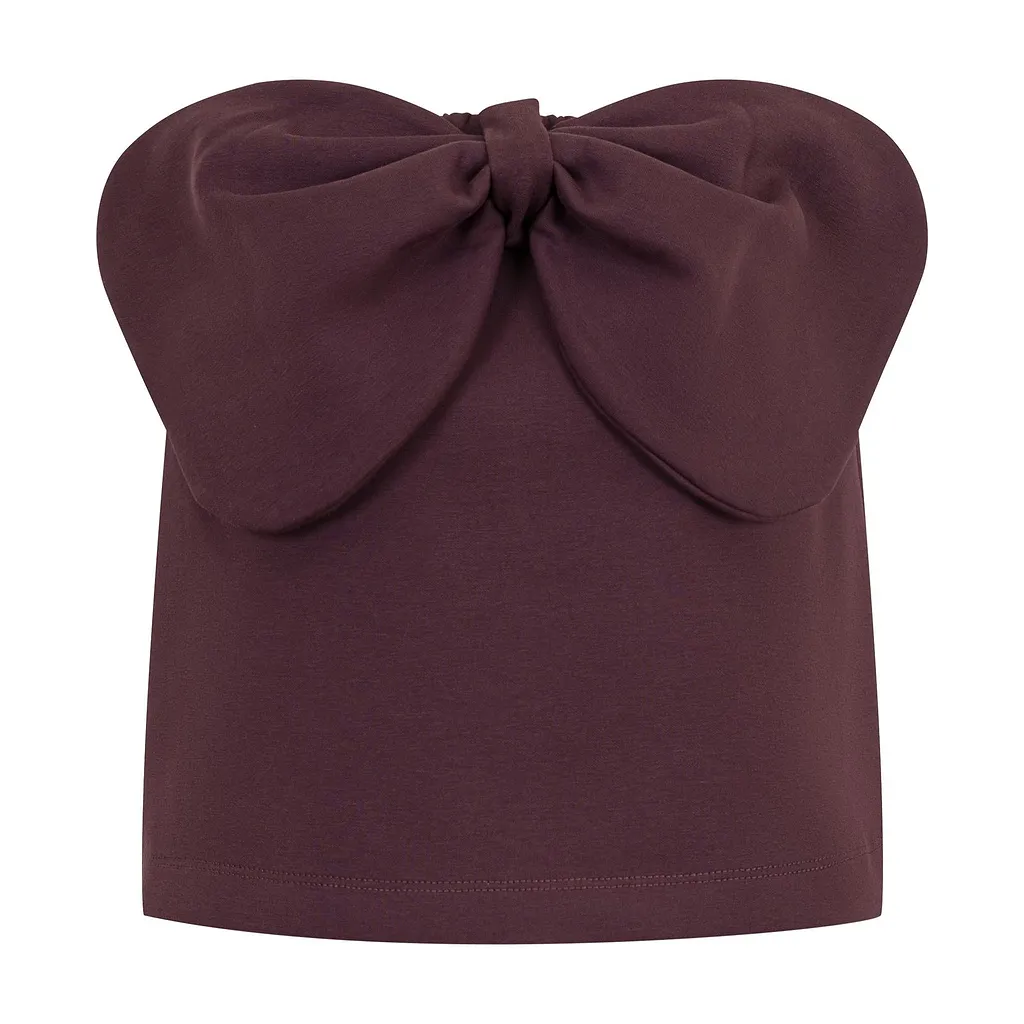 Bow Detailed Straight Hem Skirt