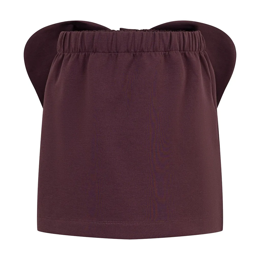 Bow Detailed Straight Hem Skirt