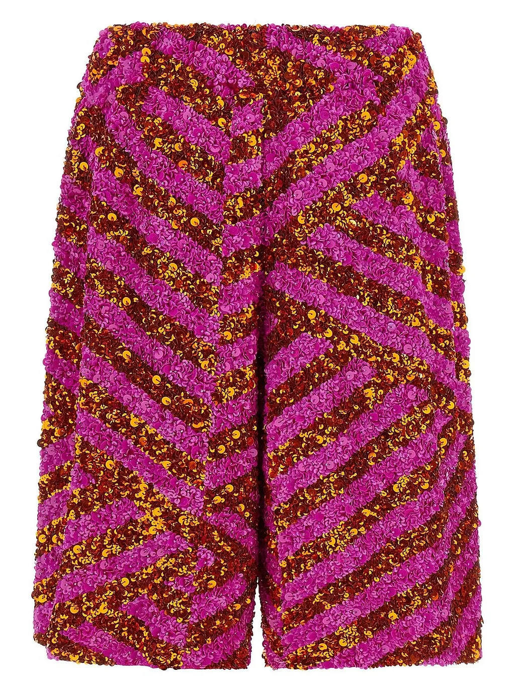 Pomy Bis Sequined Bermuda Shorts