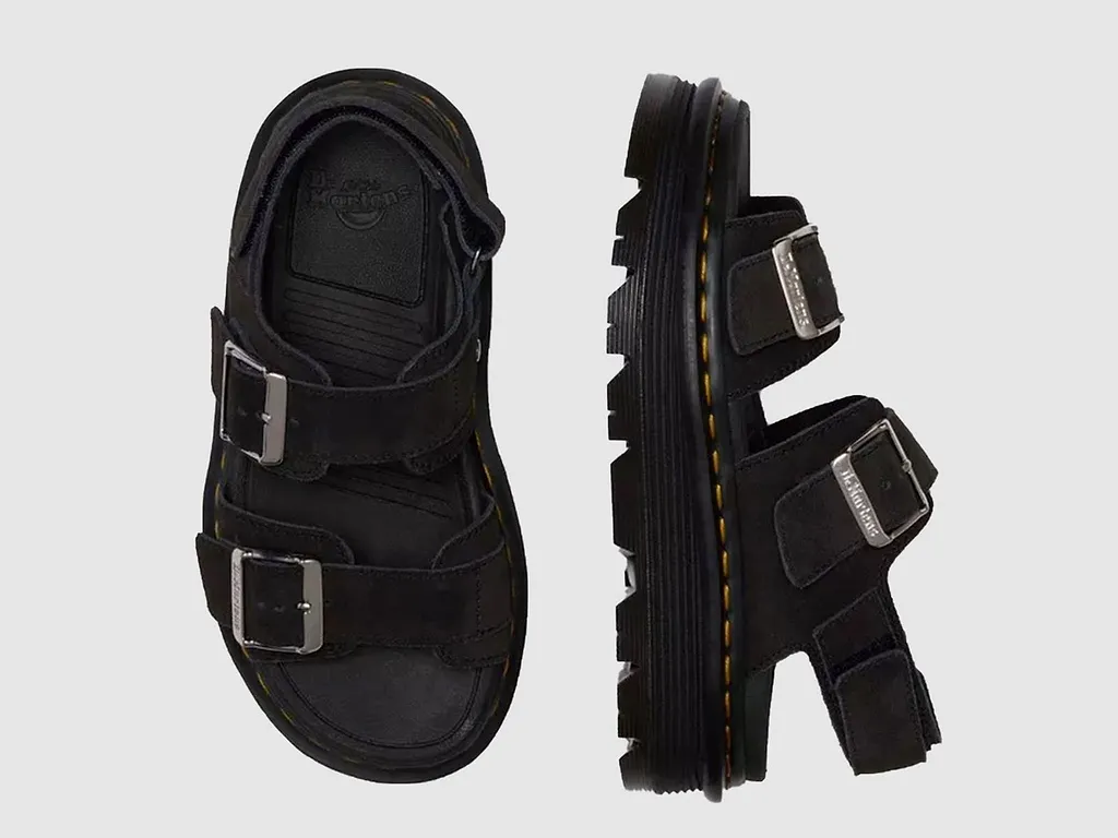 Dr. Martens Zebzag Buckled Platform Sandals