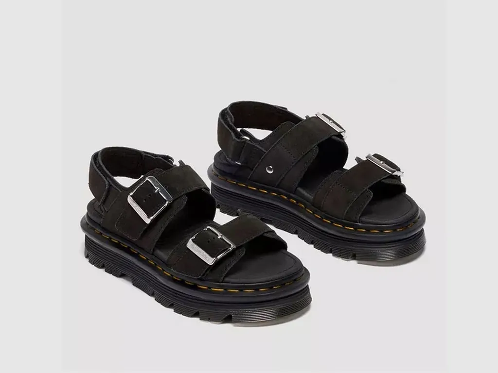 Dr. Martens Zebzag Buckled Platform Sandals