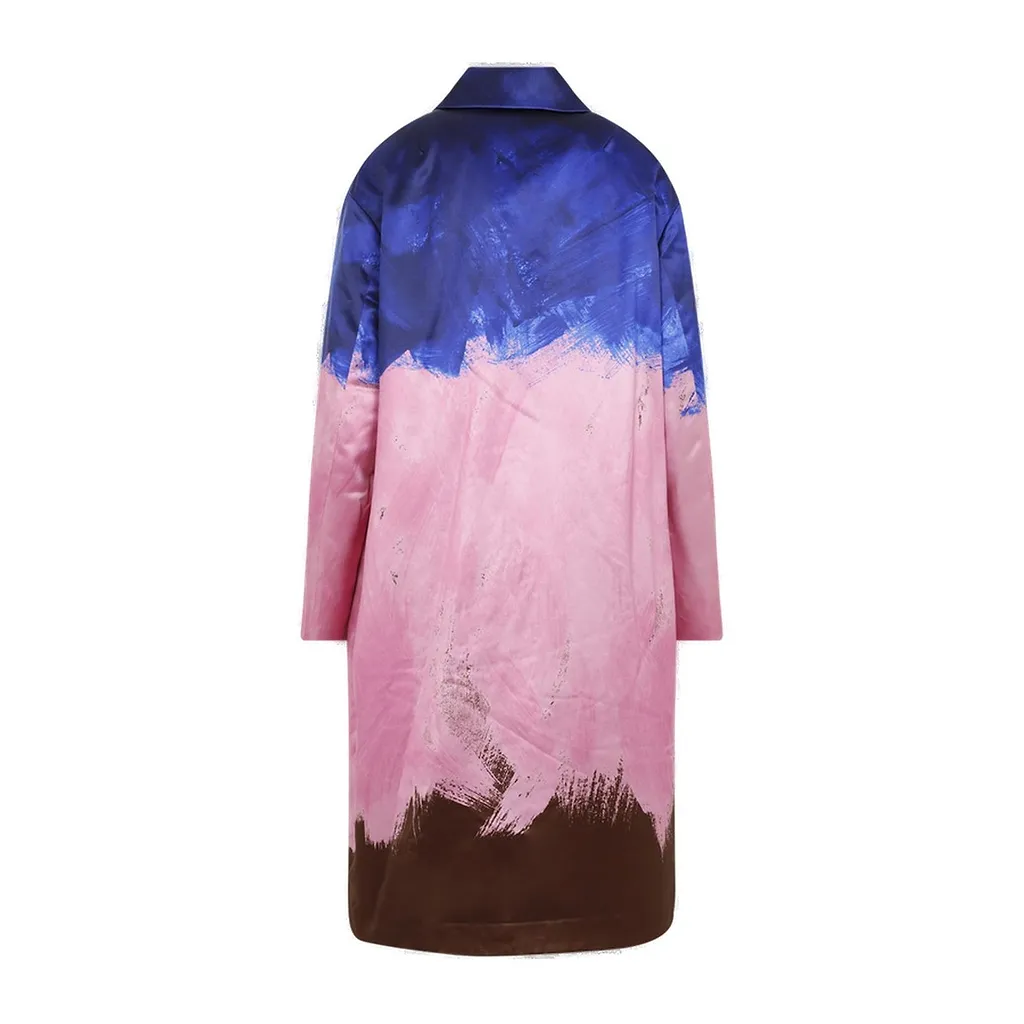 Dries Van Noten Printed Mid-Length Coat