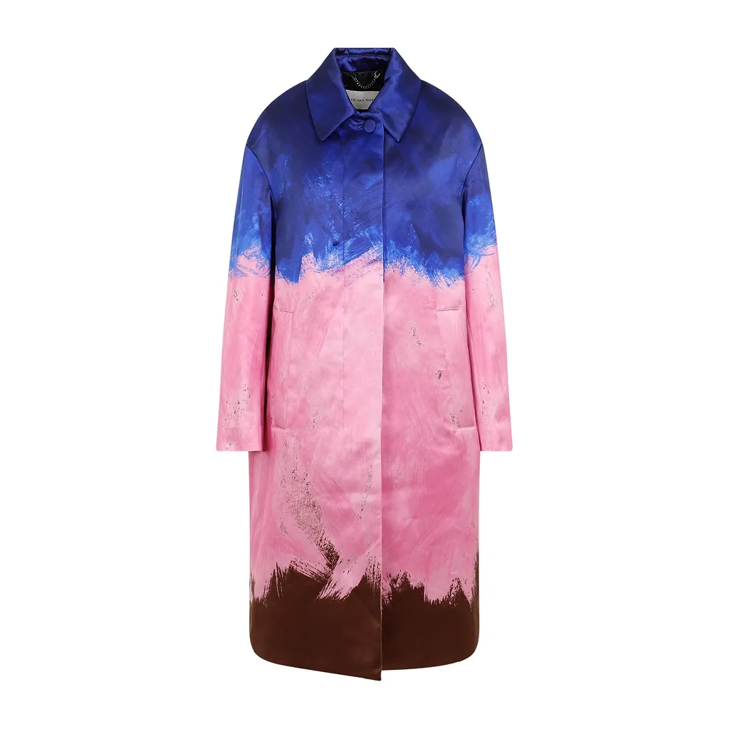 Dries Van Noten Printed Mid-Length Coat