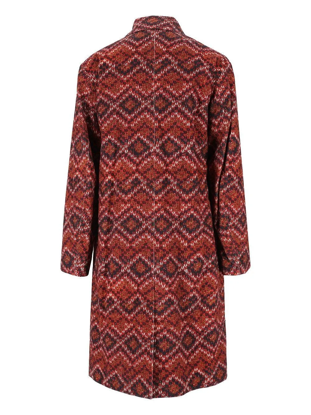 Dries Van Noten Geometric Pattern Long Coat