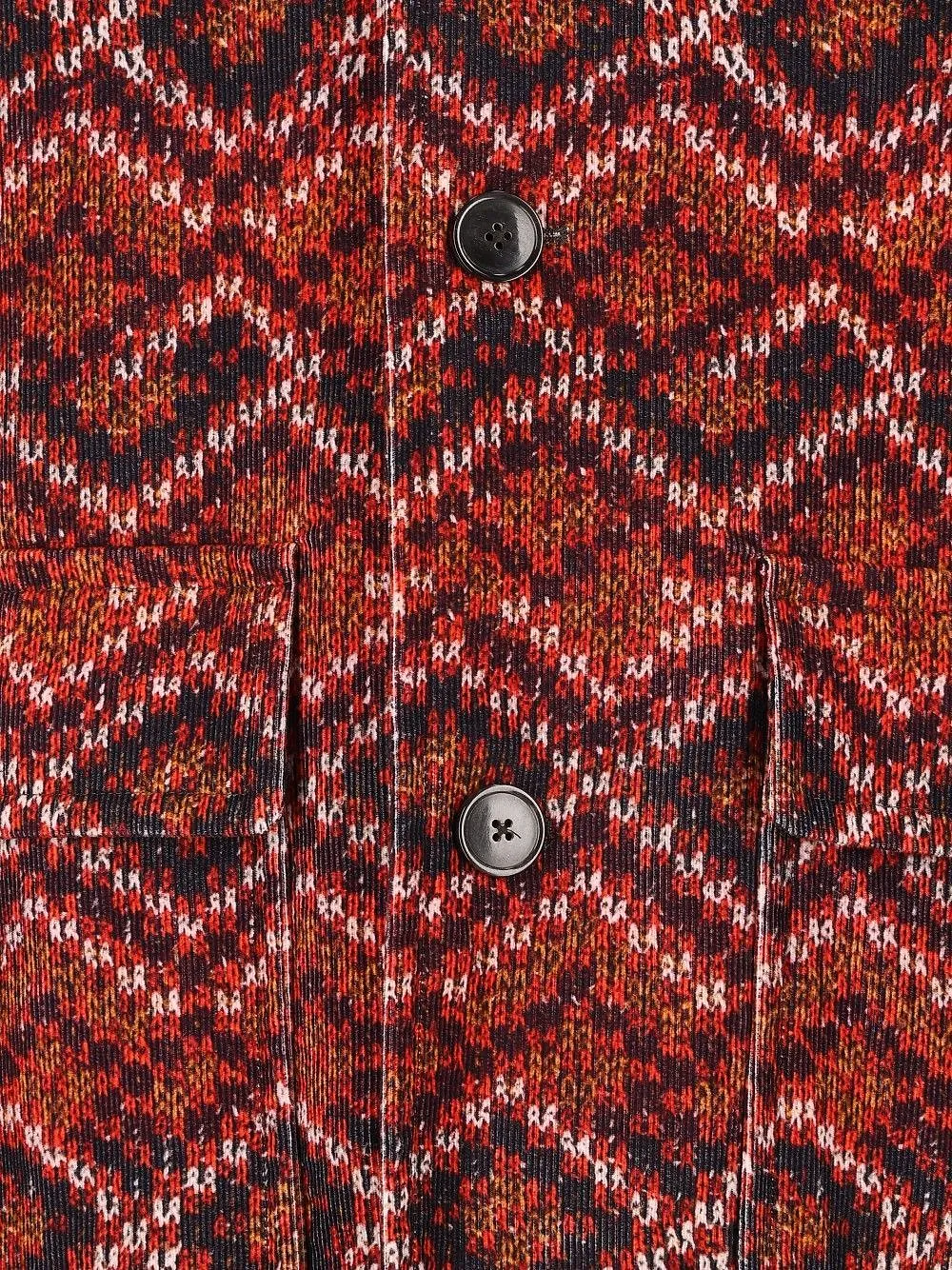 Dries Van Noten Geometric Pattern Long Coat