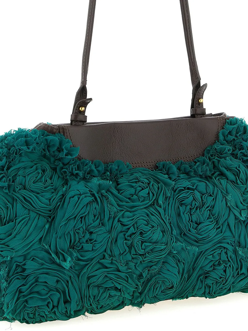 Dries Van Noten Roses Decorated Clutch Bag