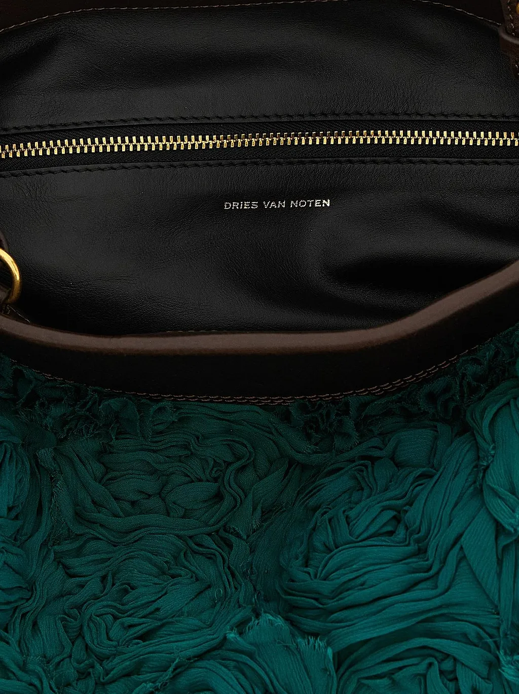 Dries Van Noten Roses Decorated Clutch Bag