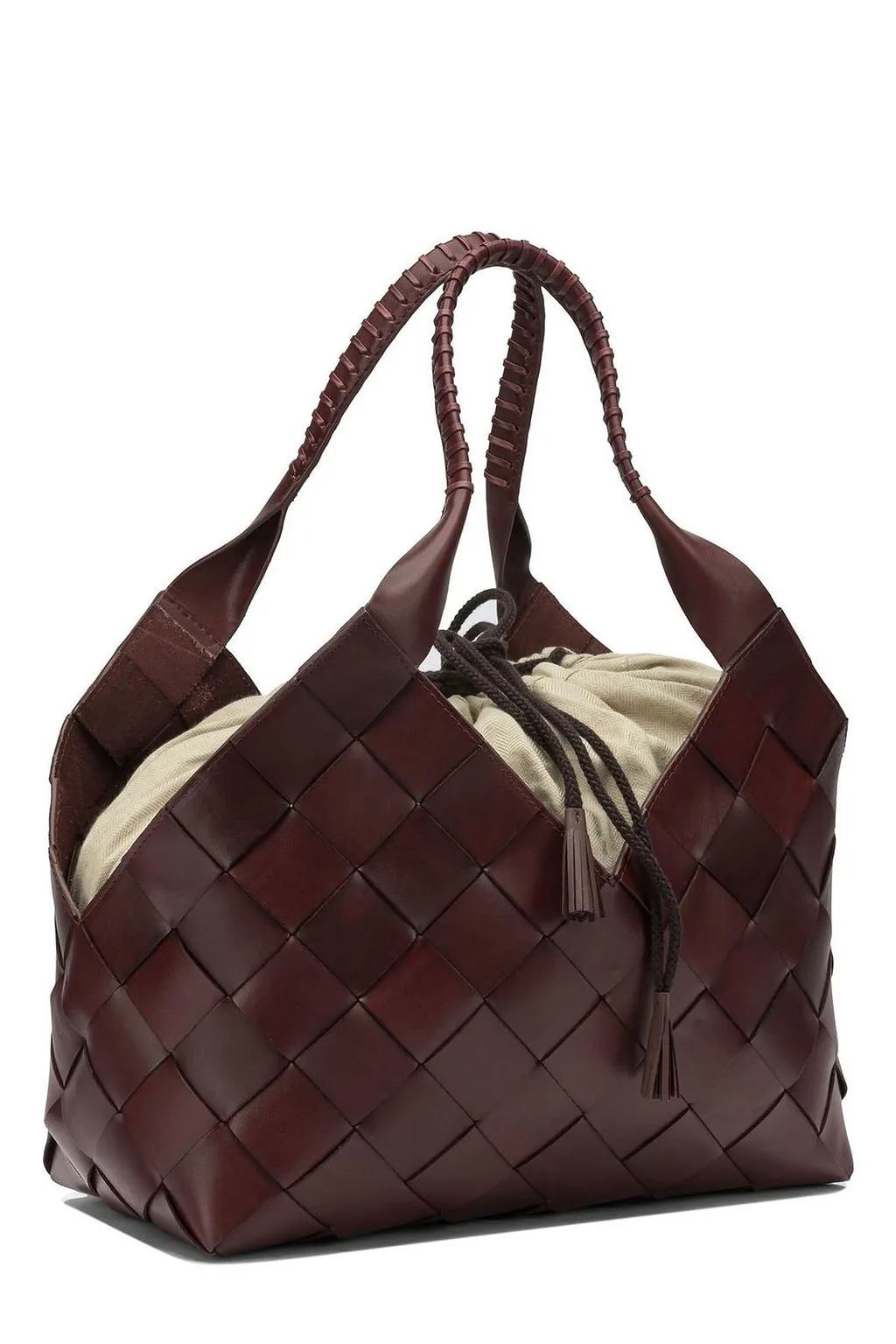 Castello Woven Top Handle Tote Bag
