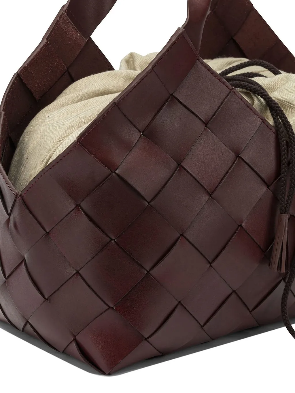 Castello Woven Top Handle Tote Bag