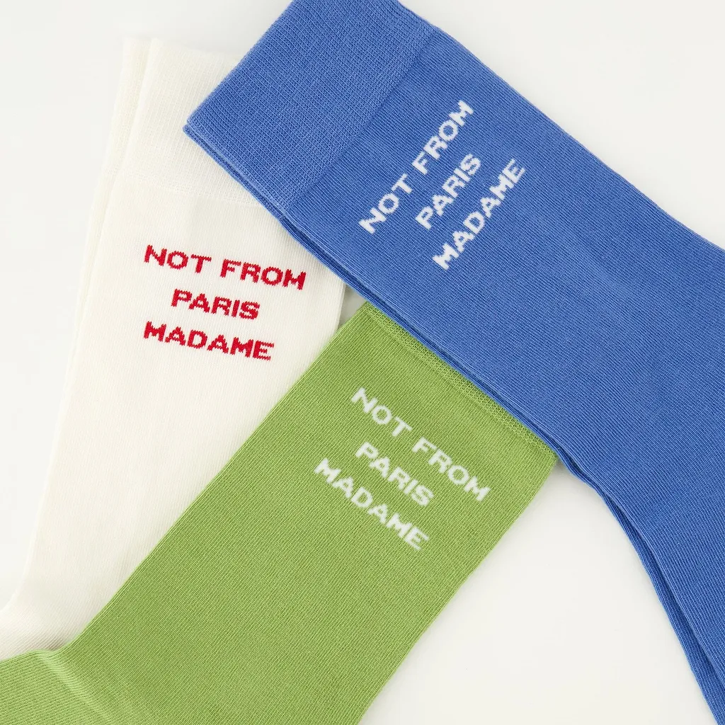 DrÔLe De Monsieur Slogan Socks Set
