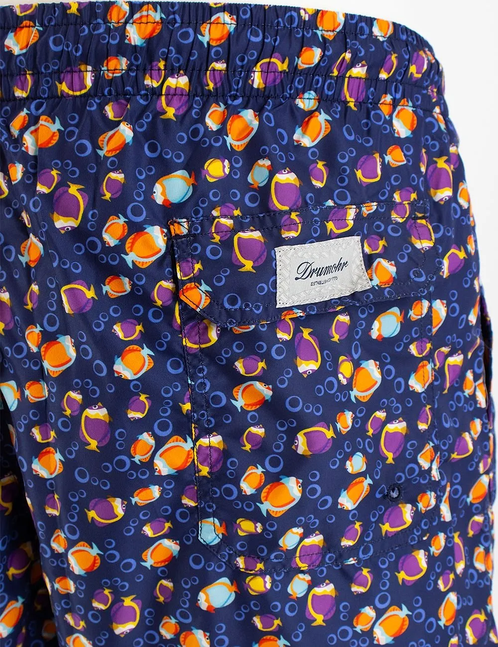 Drumohr Fish Print Swim Shorts