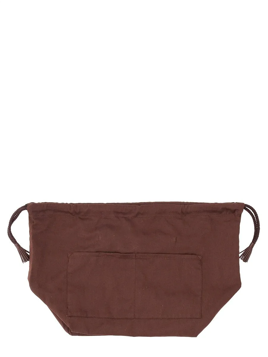 Dragon Diffusion Logo Patch Drawstring Clutch Bag