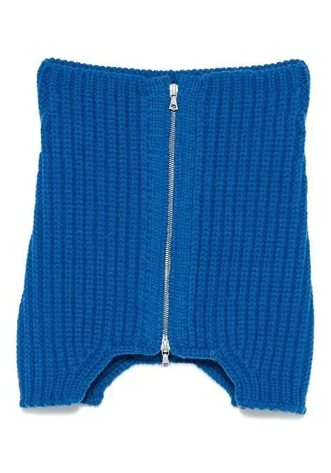 Dries Van Noten Zip-Up Ribbed Collar