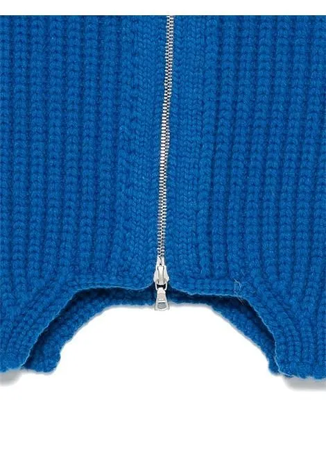 Dries Van Noten Zip-Up Ribbed Collar