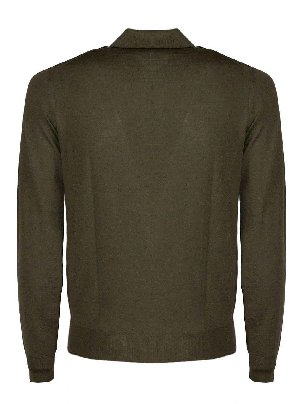 Drumohr Zip Long-Sleeve Polo Shirt