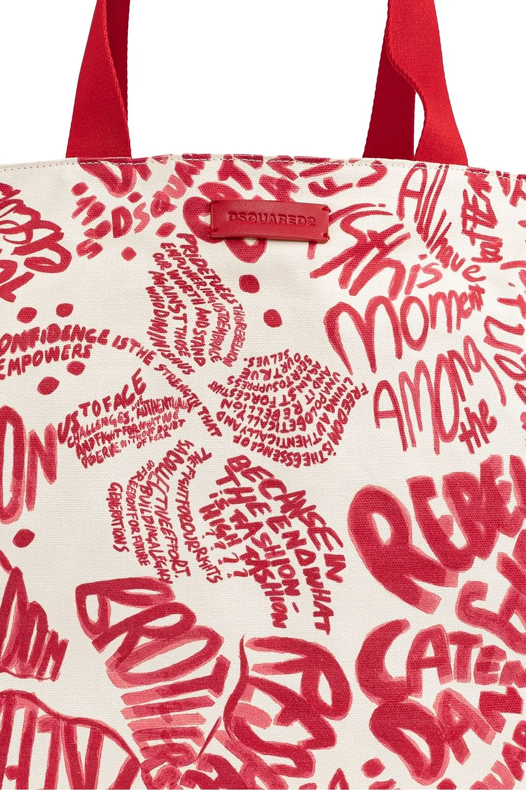 Dsquared2 Allover Logo Print Tote Bag