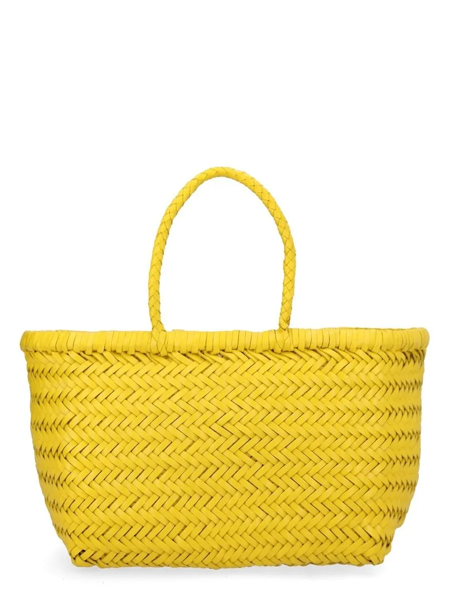 Woven Basket Tote Bag