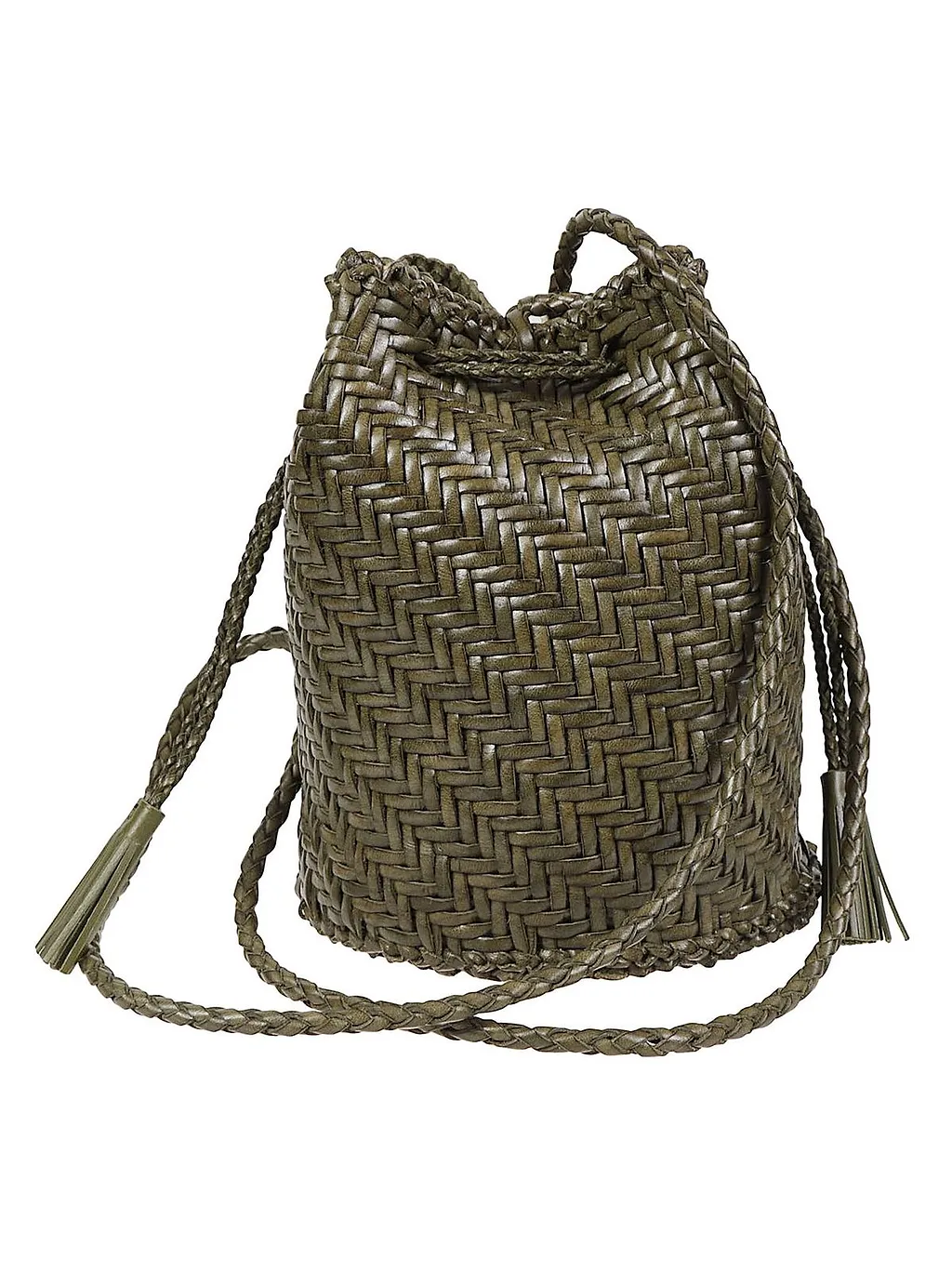 Dragon Diffusion Woven Drawstring Bucket Bag