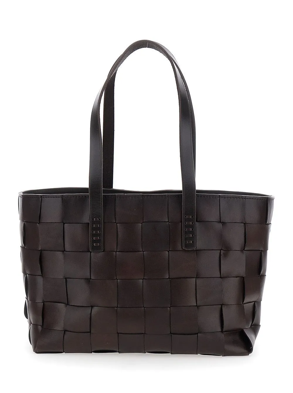 Dragon Diffusion Woven Leather Tote Bag