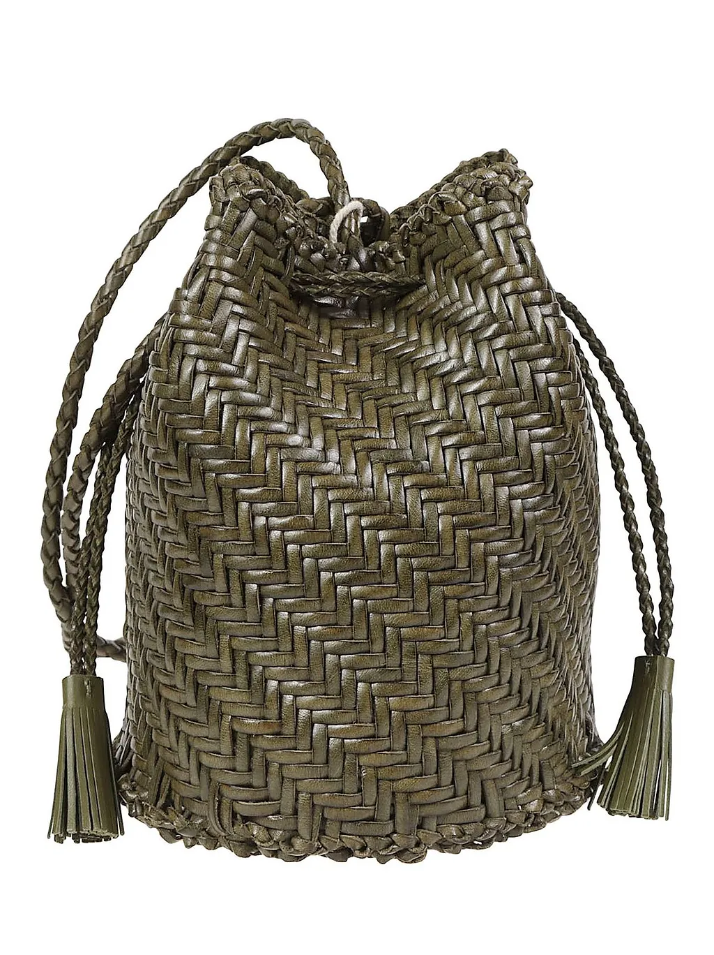 Dragon Diffusion Woven Drawstring Bucket Bag