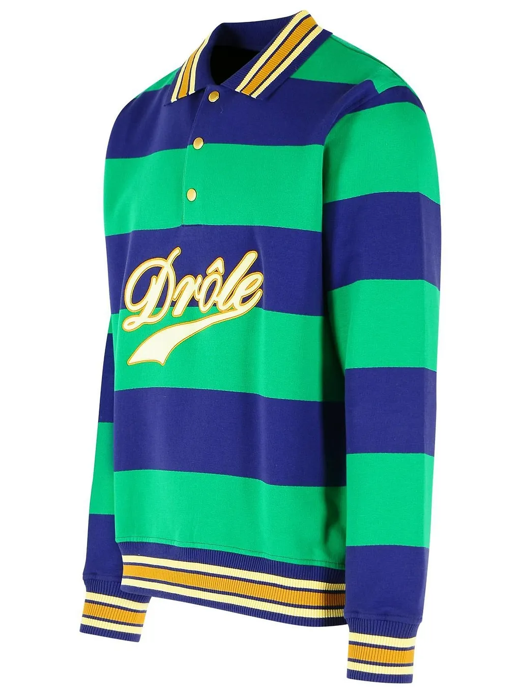 DrÔLe De Monsieur Logo Striped Polo Shirt