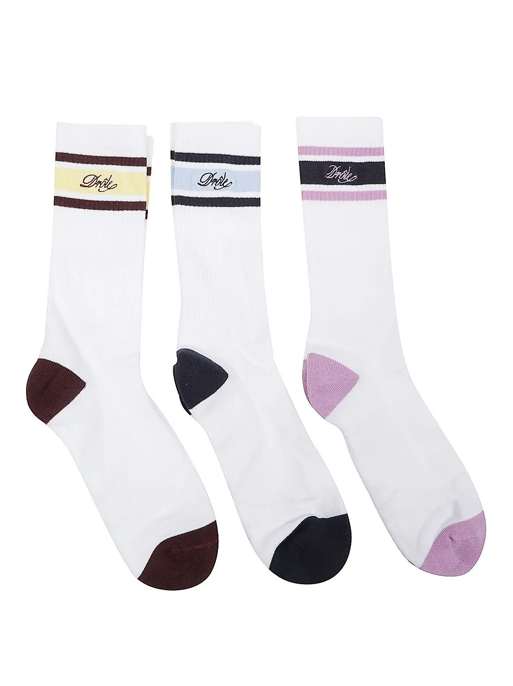 DrÔLe De Monsieur Logo Stripe Socks