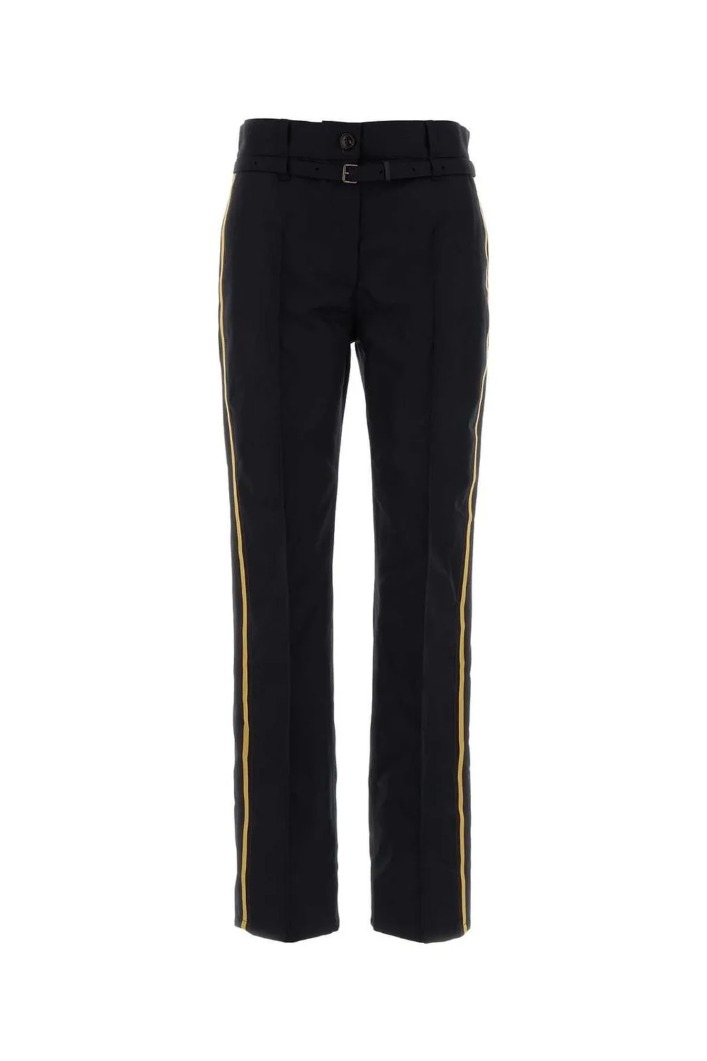 Dries Van Noten Belted Side-Stripe Pants
