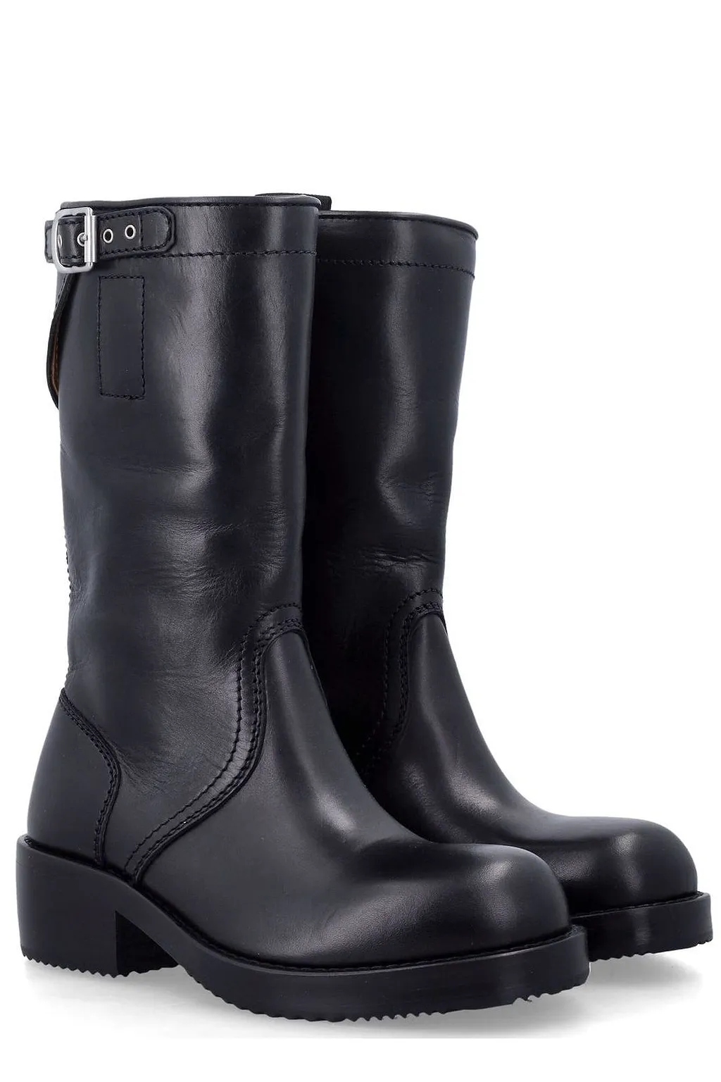 Dries Van Noten Buckled Biker Boots