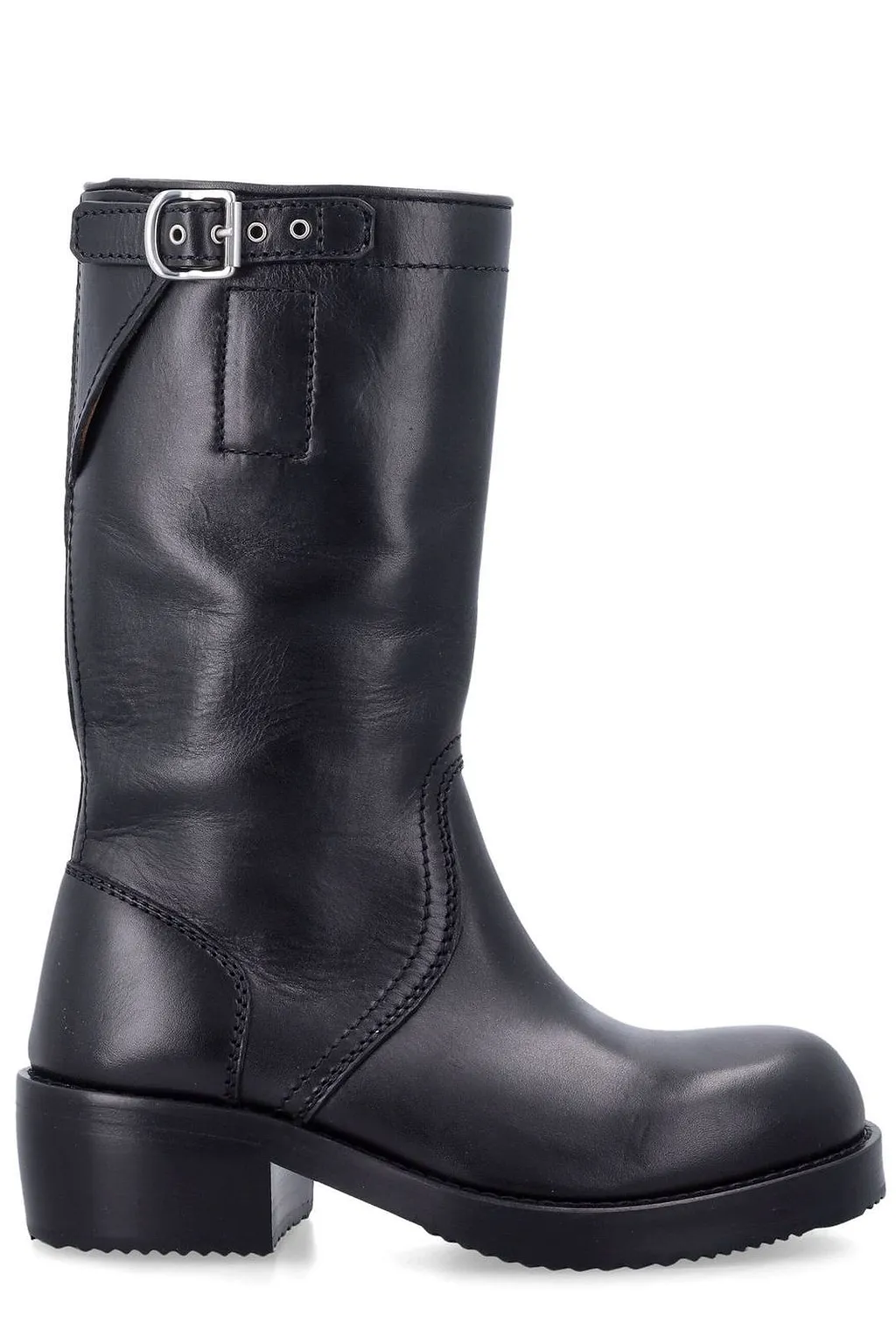 Dries Van Noten Buckled Biker Boots