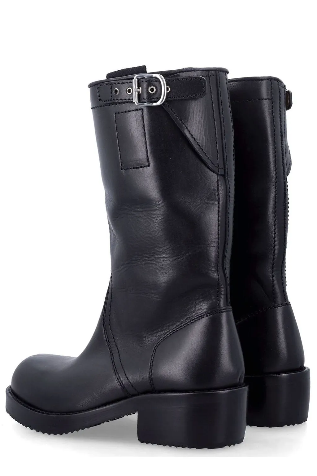 Dries Van Noten Buckled Biker Boots