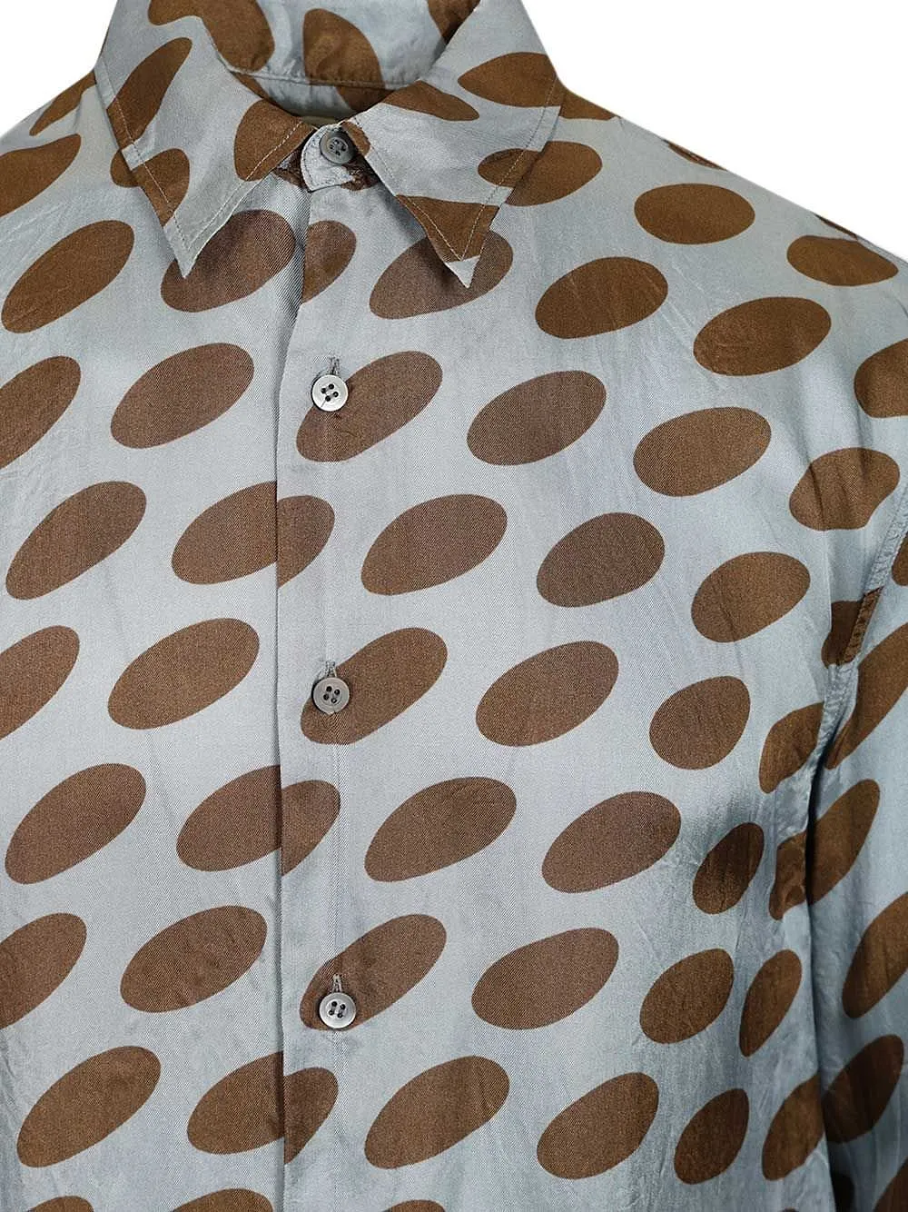 Dries Van Noten Caper Oval-Print Shirt