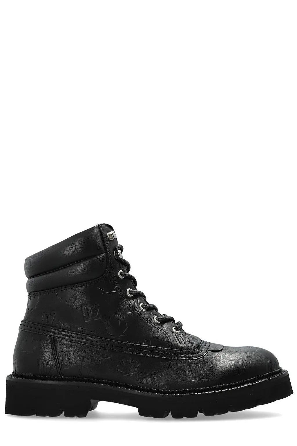 Dsquared2 D2 Monogram Lace-Up Boots