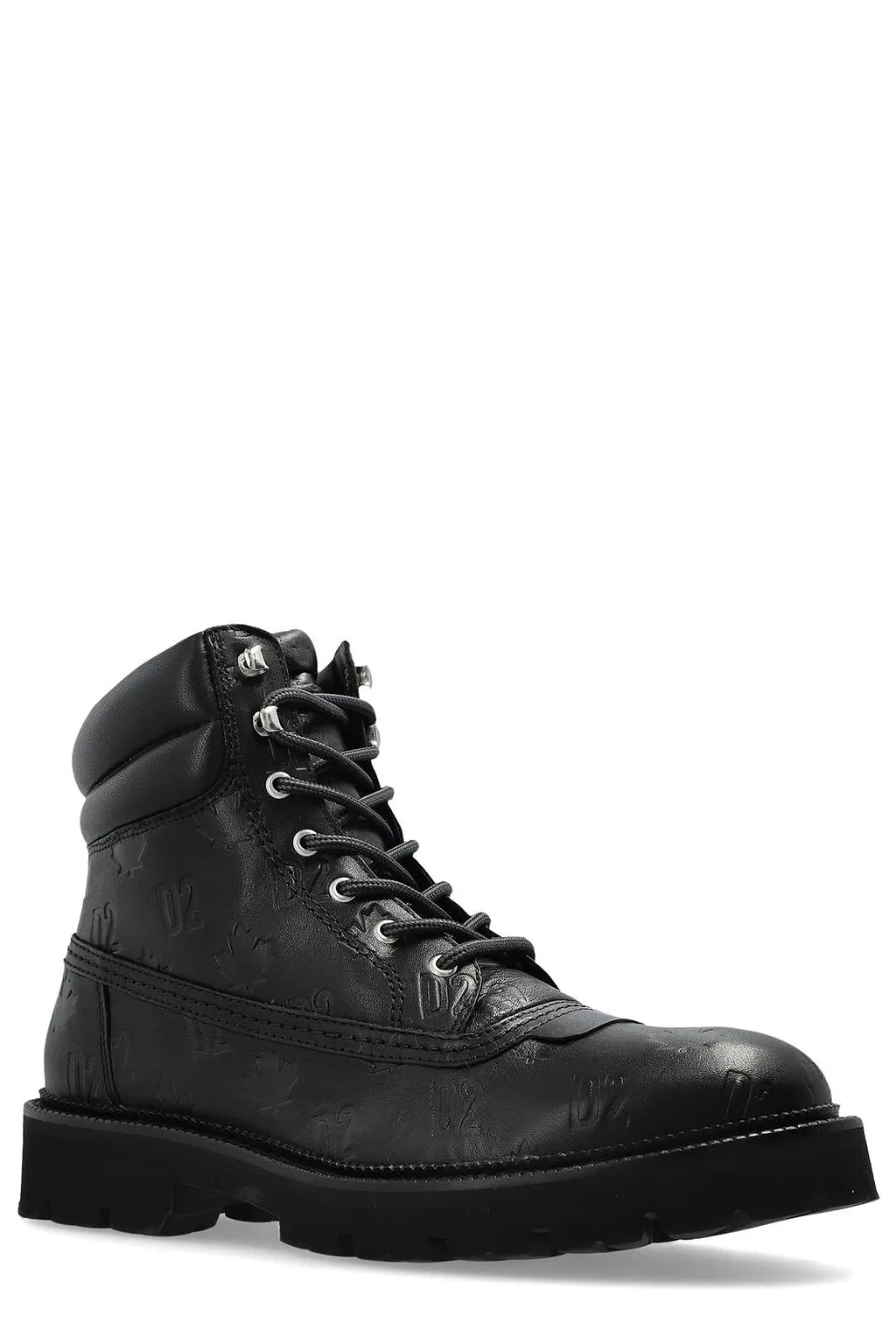 Dsquared2 D2 Monogram Lace-Up Boots
