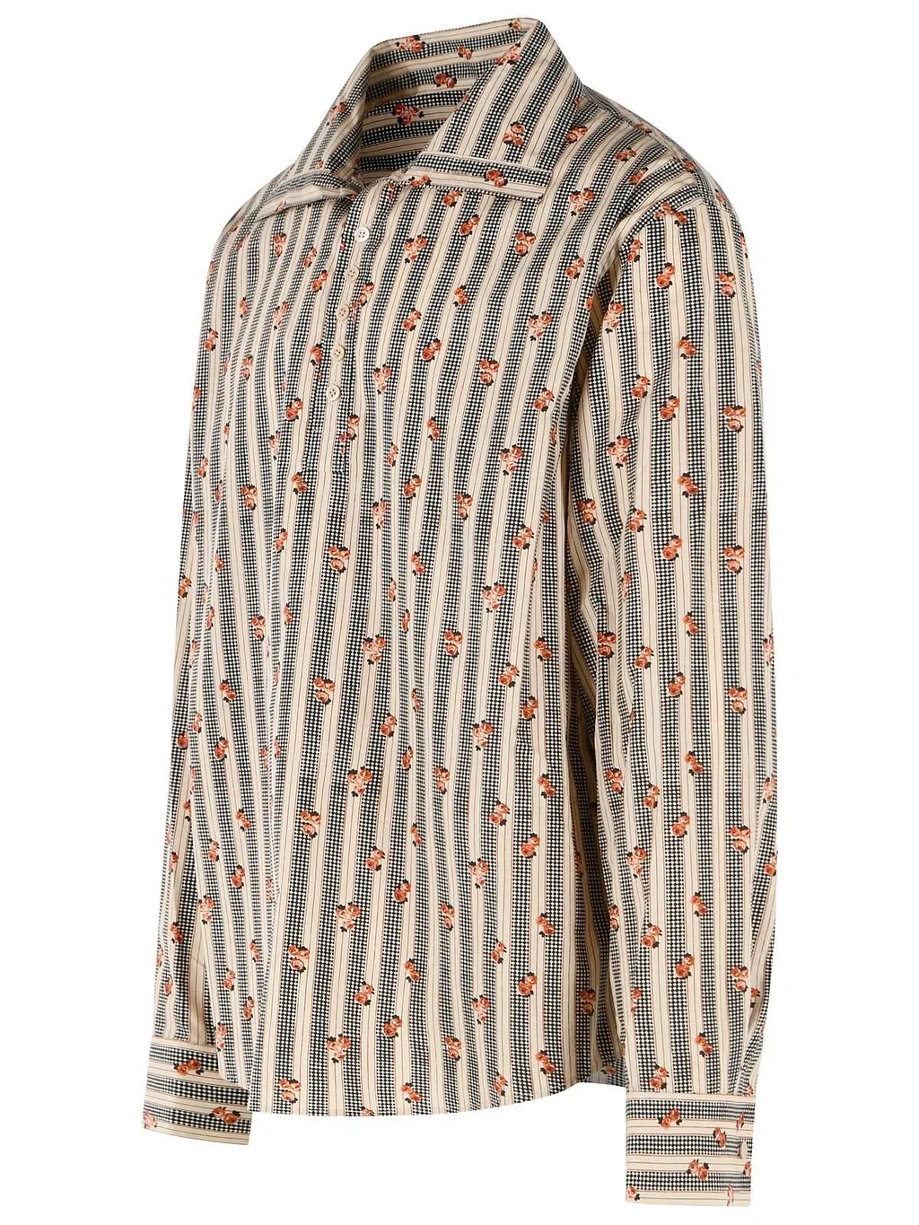 Dries Van Noten Cedon Floral Stripe Shirt