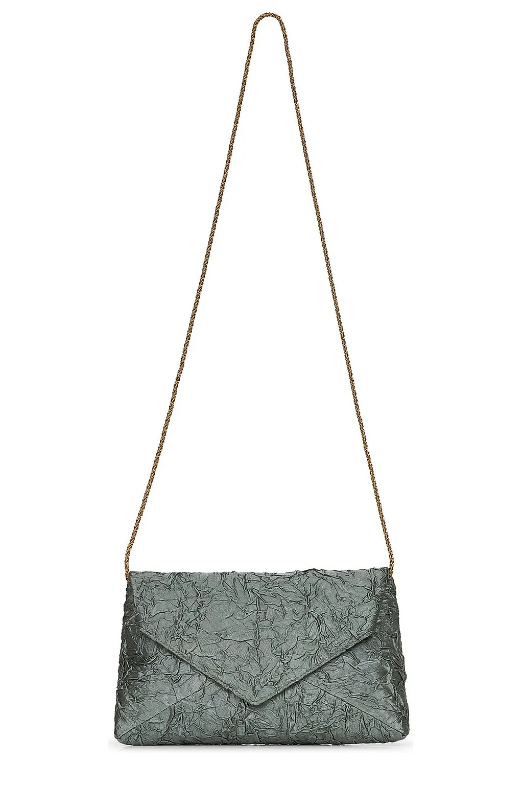 Dries Van Noten Chain Linked Ruched Shoulder Bag