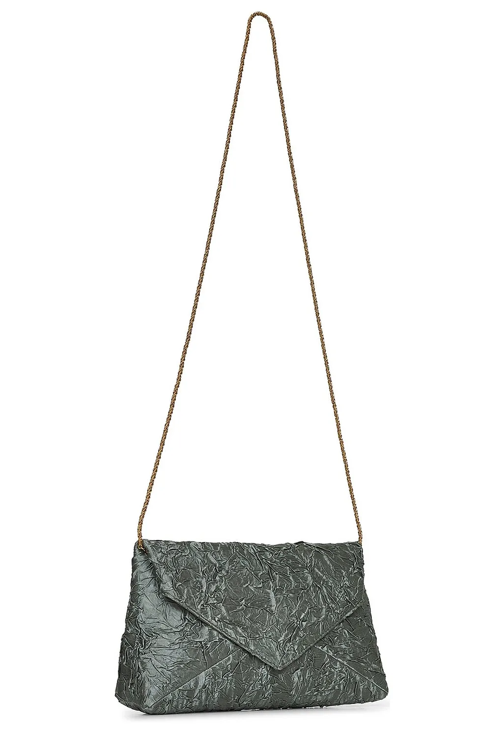 Dries Van Noten Chain Linked Ruched Shoulder Bag