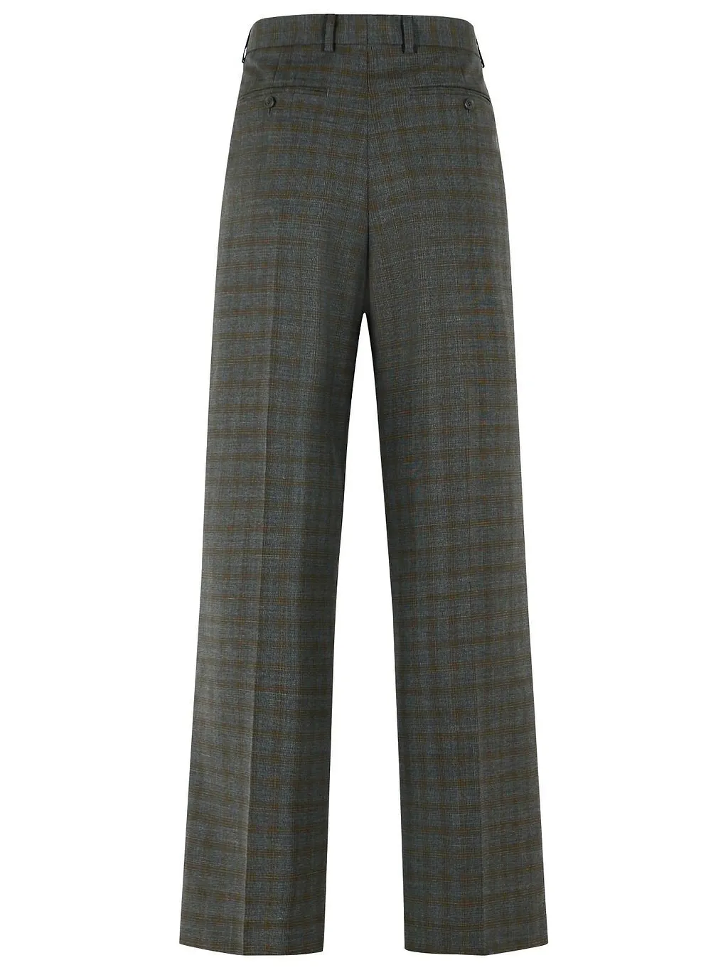 Checked Wide-Leg Pants