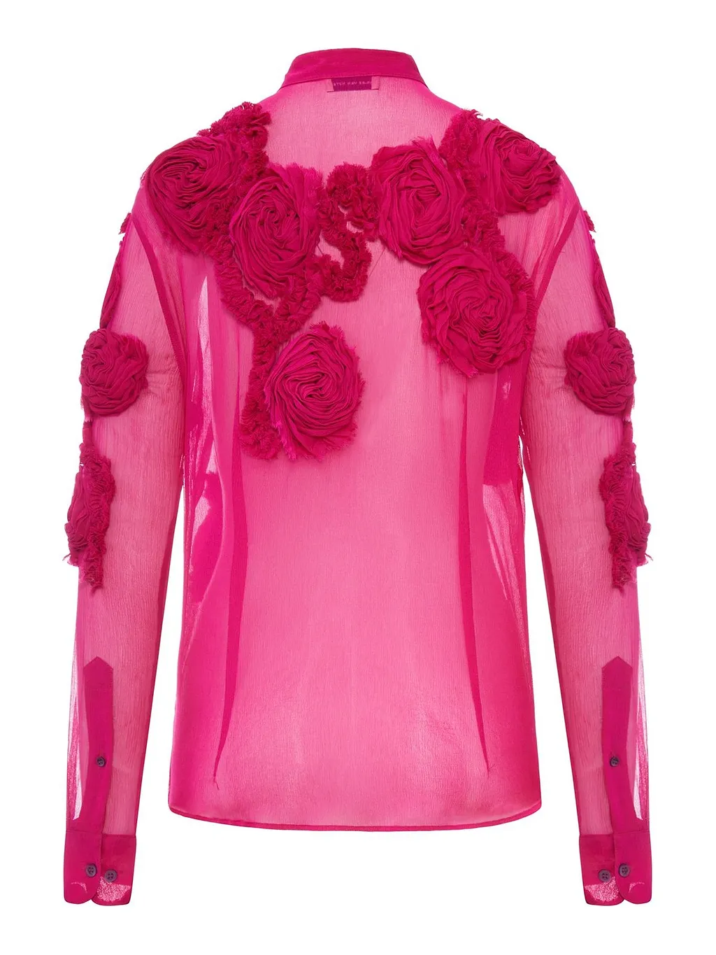 Dries Van Noten Chowsa Sheer Floral Shirt